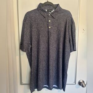 NWT Men's Sunday Swagger Golf Polo | Gray Multicolor Dot | Size XL